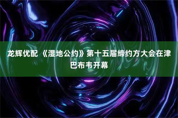 龙辉优配 《湿地公约》第十五届缔约方大会在津巴布韦开幕